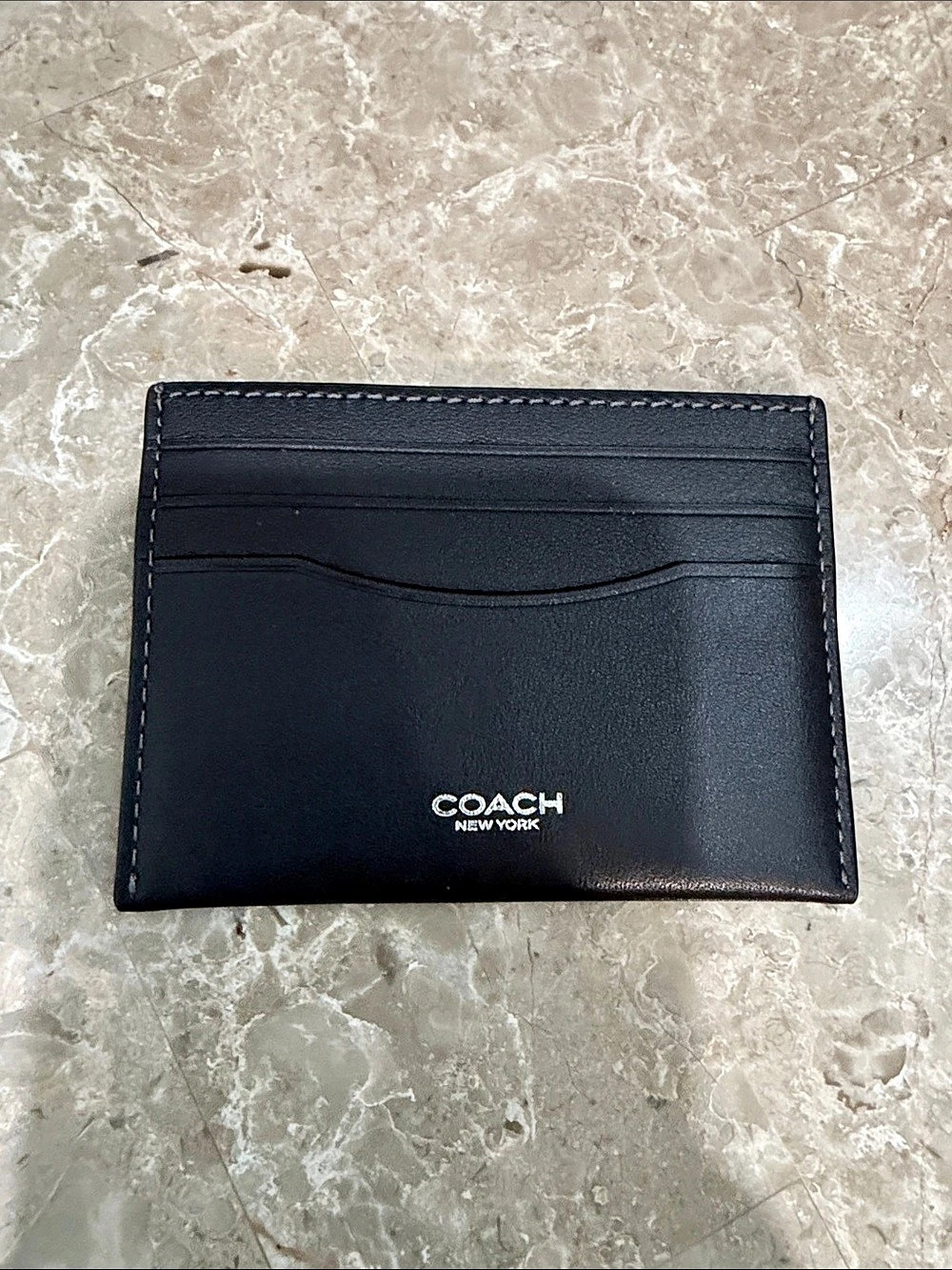 Coach Black Leather Card Holder Like New